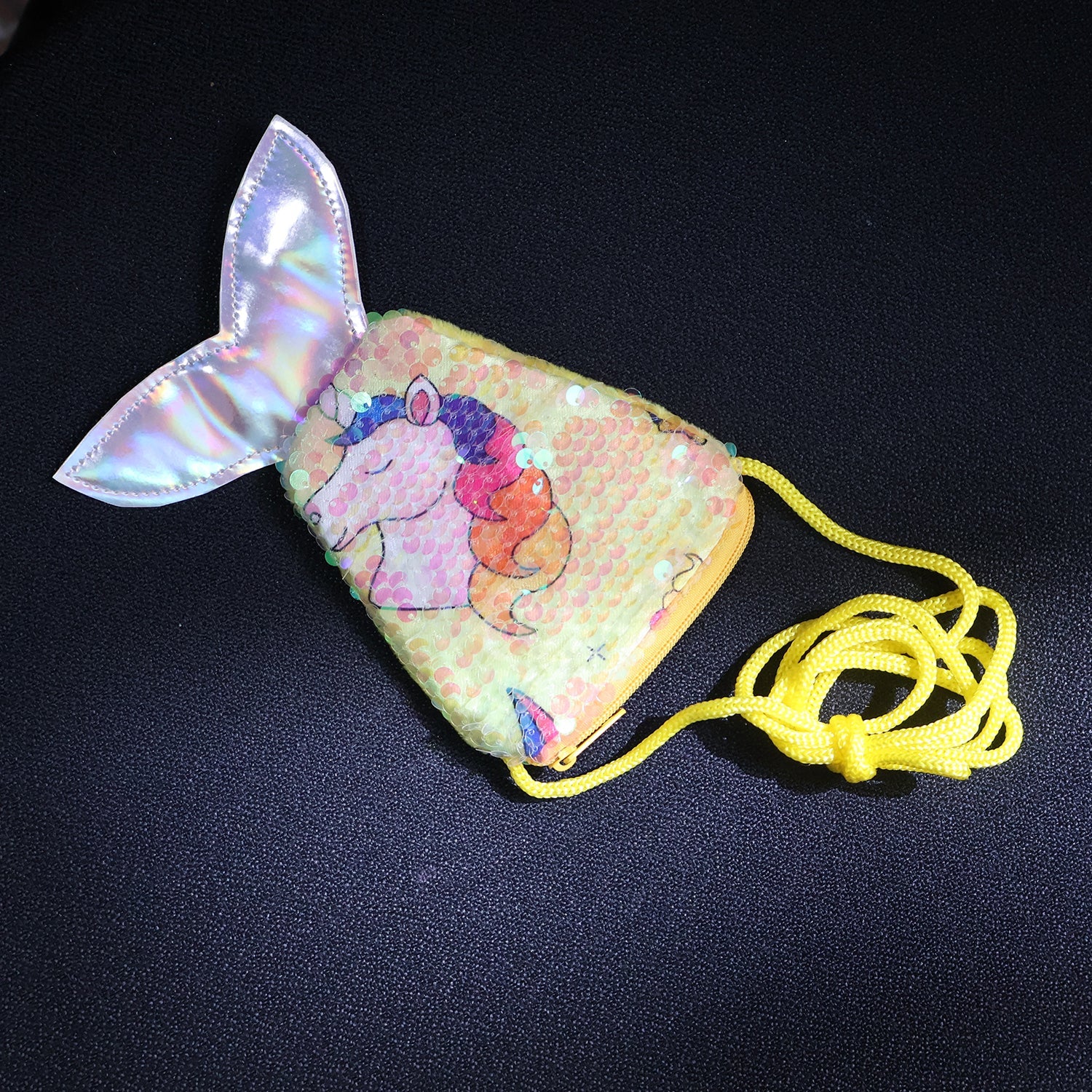 Mermaid Tail Shaped Kids Sling Bag - (1 Pc) Mermaid Tail Shaped Kids Sling Bag - (1 Pc)